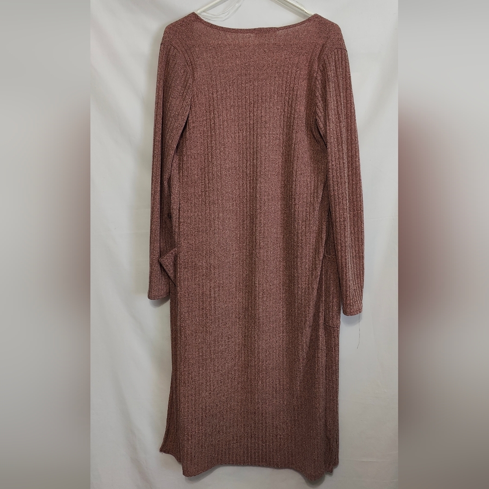 Olivia Rae Long Sleeve Long Length Cardigan - Blush - Size L - NWT - Picture 4 of 5